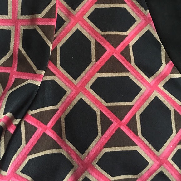Style & Co.-Geometric Black Pink Dress - Picture 5 of 5